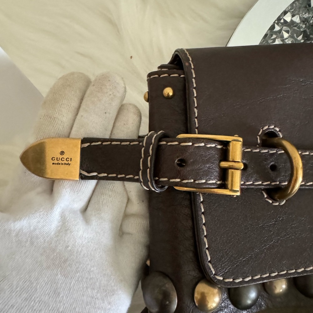 Elegant Gucci GG Aviator Style Brown Women's Luggage bag - Picture 9 of 16